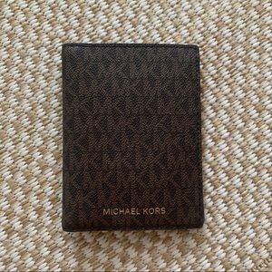 Michael Kors Passport Holder Wallet MK Monogram